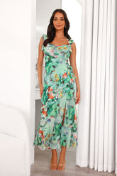 Late Style Maxi Dress Green