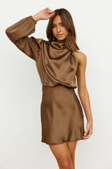 Meet Tonight Dress Brown
