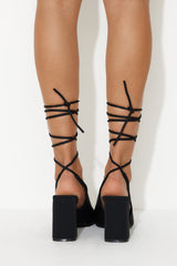 Billini Winifred Heels Black Neoprene
