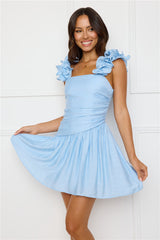 Copenhagen Charm Mini Dress Blue