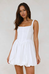 Volume Please Mini Dress White