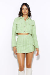 Classic Tweed Jacket Green