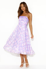Land Of Wonder Midi Dress Purple