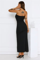 Sunshine Shuffle Strapless Maxi Dress Black
